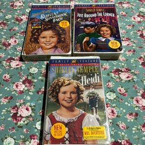 Shirley Temple movies VHS 📼 lot of 3. In good condition. Unopened. Vintage find